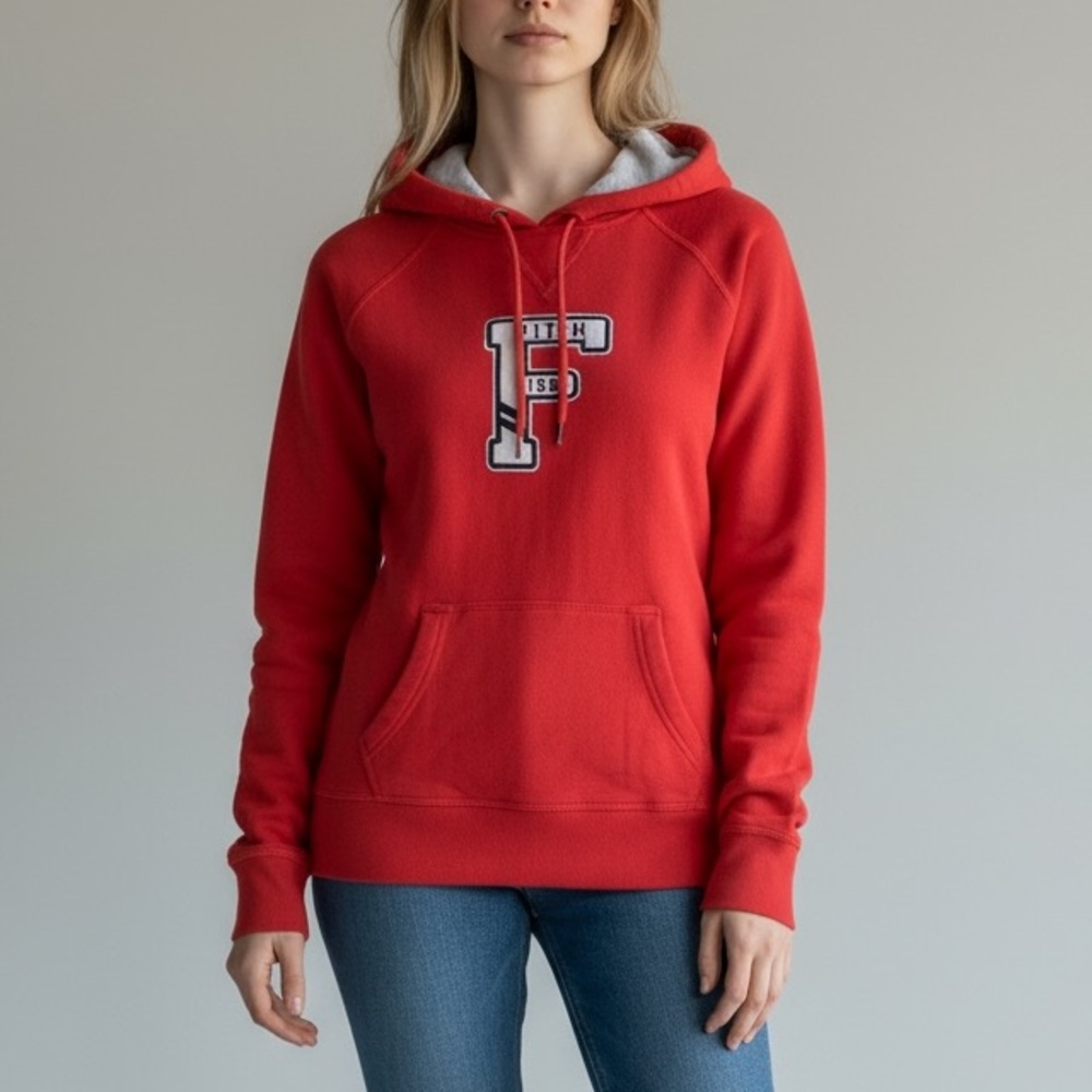 Abercrombie & Fitch Women's Reddish Orange Hoodie